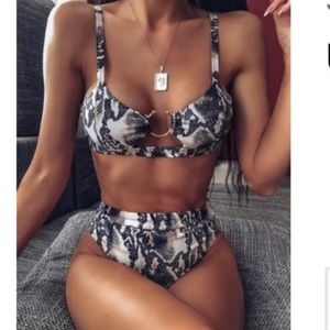 Snake skin bikini